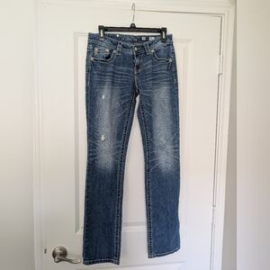 Miss Me Blue Straight Leg Jeans